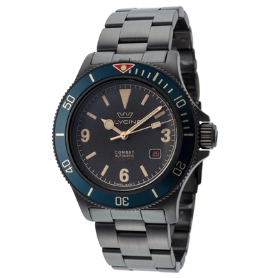 Shop Glycine Men's Combat Sub 42 Vintage 42mm Automatic Watch In Black