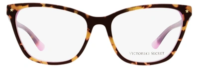 Shop Victoria's Secret Women's Rectangular Eyeglasses Vs5040 056 Havana/pink 54mm