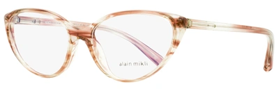 Shop Alain Mikli Women's Cateye Eyeglasses A03081 003 Brush Pink 55mm