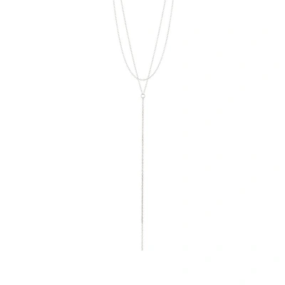Shop Adornia Layered Necklace Silver In White