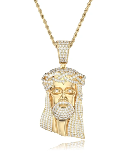 Shop Stephen Oliver 18k Gold Cz Religious Necklace