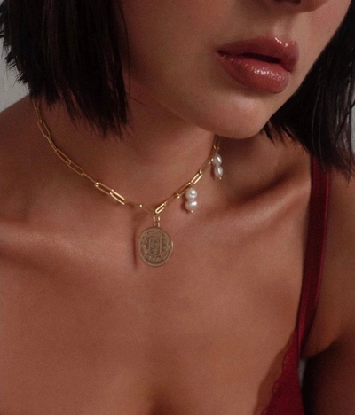 Shop Joey Baby Connie Necklace In Gold