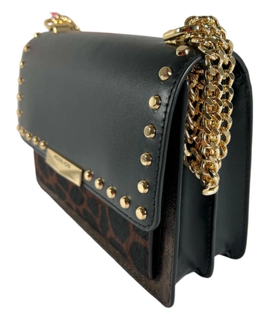 Michael Kors Jade Gusset Leather Convertible Crossbody Shoulder Bag In Brown