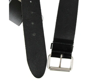 Shop Saint Laurent Unisex Leather  Style Belt In Black