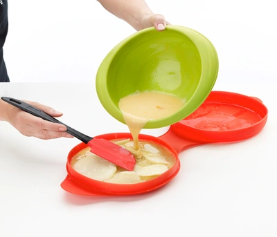 Lekue Silicone Microwave Spanish Omelette & Frittata Maker In Red