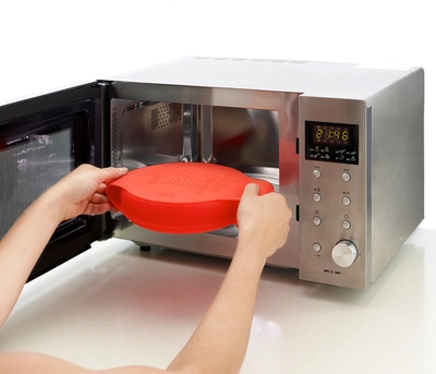 Lekue Silicone Microwave Spanish Omelette & Frittata Maker In Red