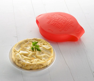 Lekue Silicone Microwave Spanish Omelette & Frittata Maker In Red