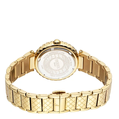 Ferre Milano Women's Champagne Dial Stainless Steel Watch In Gold