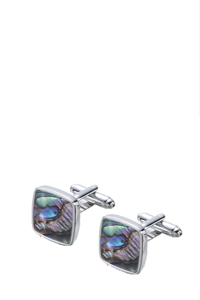 Stephen Oliver Silver Multi Shell Cushion Shape Cufflinks