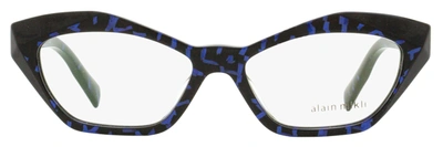 Shop Alain Mikli Women's Monette Eyeglasses A03094 005 Blue Memphis/noir Mikli 53mm In Black