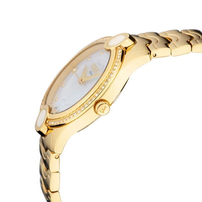 Shop Ferre Milano Women's Silver Dial Stainless Steel Watch In Beige