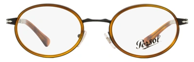 Shop Persol Women's Oval Eyeglasses Po2452v 1094 Matte Black/havana 48mm