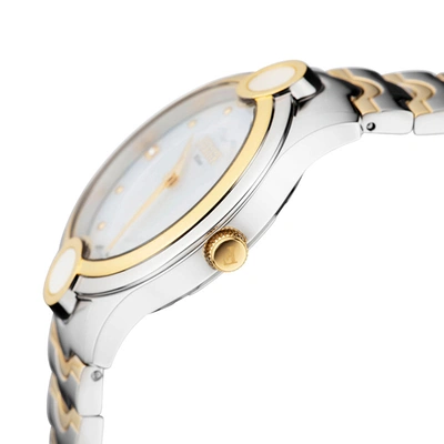 Ferre Milano Women's White Mop Dial Stainless Steel Watch In Multi