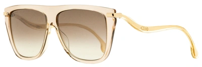 Shop Jimmy Choo Women's Browline Sunglasses Suvi/s Fwmnq Nude/gold 58mm In Beige