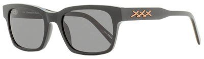 Shop Ermenegildo Zegna Men's Xxx Sunglasses Ez0142 01a Black 55mm In Grey