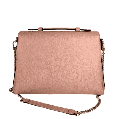Shop Gucci Women's Leather Interlocking G Crossbody Chain Bag In Pink