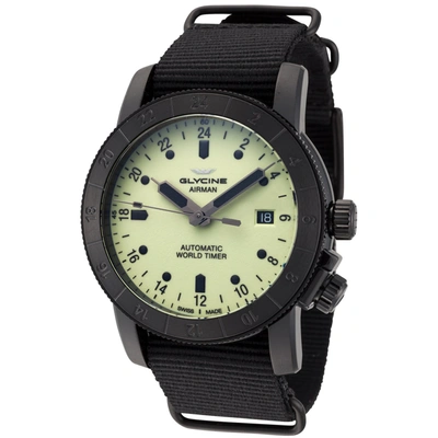 Shop Glycine Men's Airman 42 Purist 42mm Automatic Watch In Black