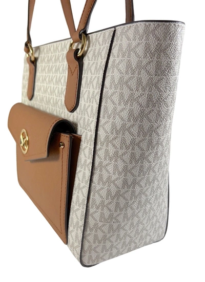 Michael Kors Joey Women's Pocket Tote Shoulder Ag In Beige