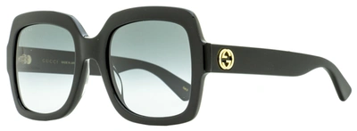 Shop Gucci Women's Square Sunglasses Gg0036sn 001 Black 54mm