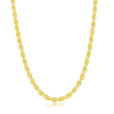 Shop Simona Sterling Silver 4.5mm Loose Rope Chain - Gold Plated