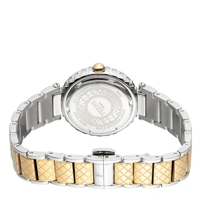 Ferre Milano White Mother Of Pearl Dial Ladies Watch Fm1l099m0081 In Gold