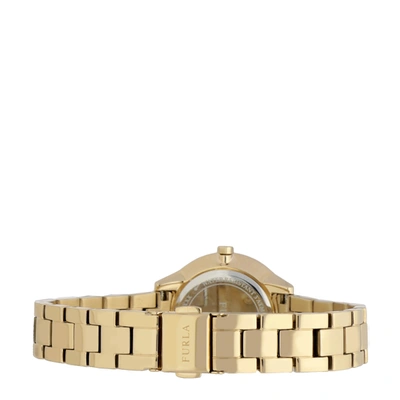 Shop Furla Women's Metropolis Gold Dial Stainless Steel Watch In White