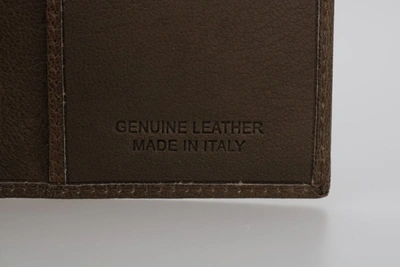Billionaire Italian Couture Leather Bifold Wallet In Brown