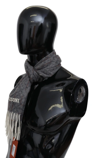 Shop Missoni Cashmere Unisex Neck Wrap Shawl Men's Scarf In Black