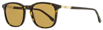 Shop Lacoste Men's Rectangular Sunglasses L961s 230 Havana 52mm In Yellow