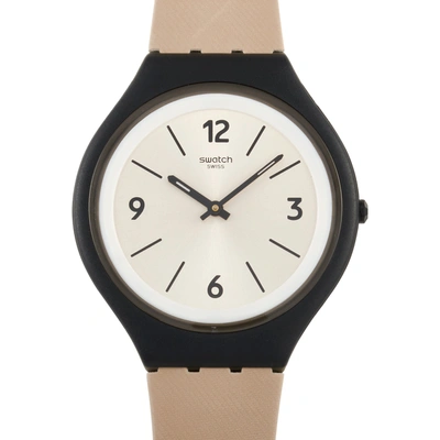 Shop Swatch Big Skinsand 40mm Watch Svub101 In White