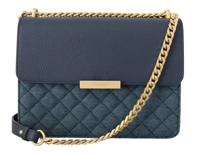 Shop Mia Leather  Chain Shoulder Strap Women's Bag In Blue