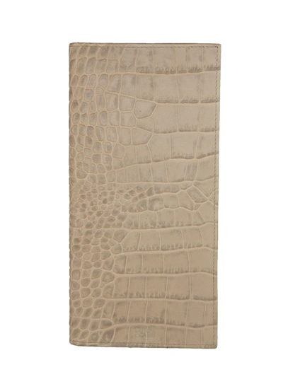 Shop Cavalli Class Calfskin Men's Wallet In Beige