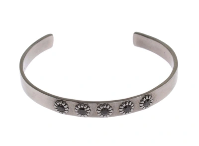 Shop Nialaya Crystal 925 Bangle Women's Bracelet In Silver