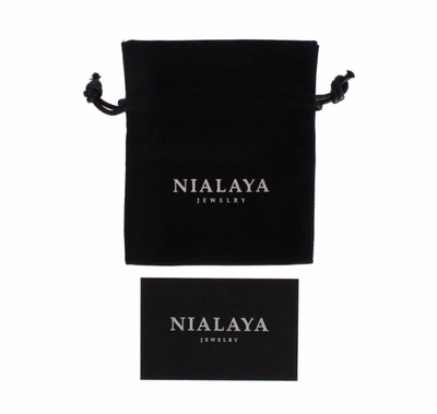 Shop Nialaya Crystal 925 Bangle Women's Bracelet In Silver