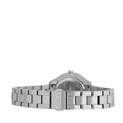 Shop Furla Women's Metropolis Silver Dial Stainless Steel Watch In White