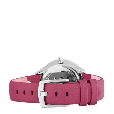 Shop Furla Women's Pin Pink Dial Calfskin Leather Watch