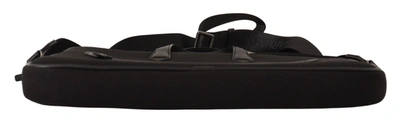 Shop Karl Lagerfeld Nylon Laptop Crossbody Men's Bag In Black