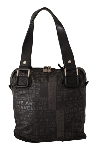 Shop Wayfarer Printed Logo Shoulder Handwomen's Purse Women's Bag In Black