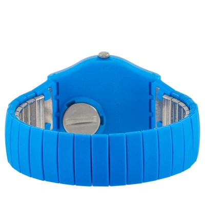 Shop Swatch Pepeblu 34mm Unisex Watch Gn251b In Blue