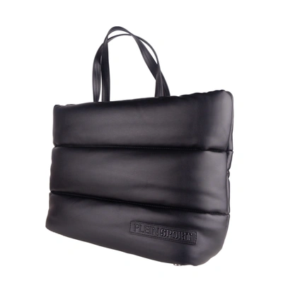 Shop Plein Sport Polyurethane Shoulder Women's Bag In Black