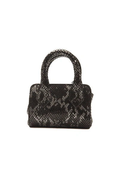 Shop Pompei Donatella Leather Women's Handbag In Black