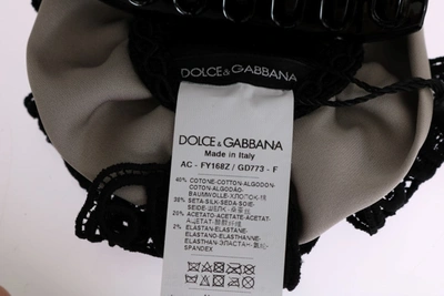 Shop Dolce & Gabbana Silk  Lace Hair Women's Claw In Grey
