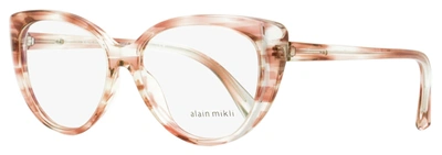 Shop Alain Mikli Women's Butterfly Eyeglasses A03084 003 Transparent Smoke/pink 55mm