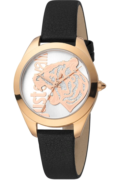 Shop Just Cavalli Women's Pantera 32mm Quartz Watch In Gold
