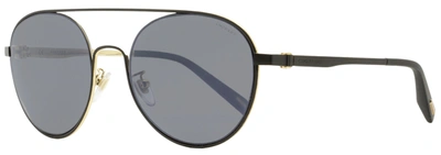 Shop Chopard Men's Superfast Sunglasses Schc29 302p Matte Black/gold 56mm In Grey