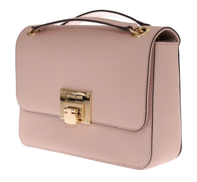 Shop Michael Kors Tina Leather Shoulder Women's Bag In Pink