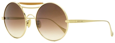 Shop Roberto Cavalli Women's Round Sunglasses Rc1137 32g Gold 58mm In Brown