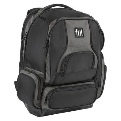 Ful Big Easy Water Resistant 17" Fūl Backpack Navy Grey In Grey