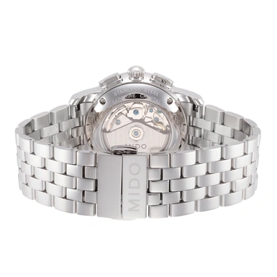 Mido Baroncelli Mens Chronograph Automatic Watch M860741112 In Silver