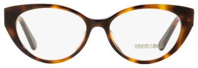 Shop Roberto Cavalli Women's Cateye Eyeglasses Rc5106 052 Havana 52mm In Brown